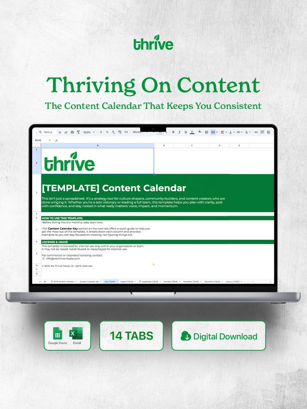 Thriving On Content: The Content Calendar